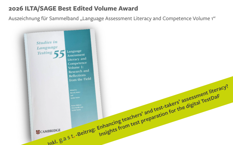 ILTA/SAGE Award 2026: g.a.s.t.-Beitrag zum digitalen TestDaF in prämiertem Fachband erschienen