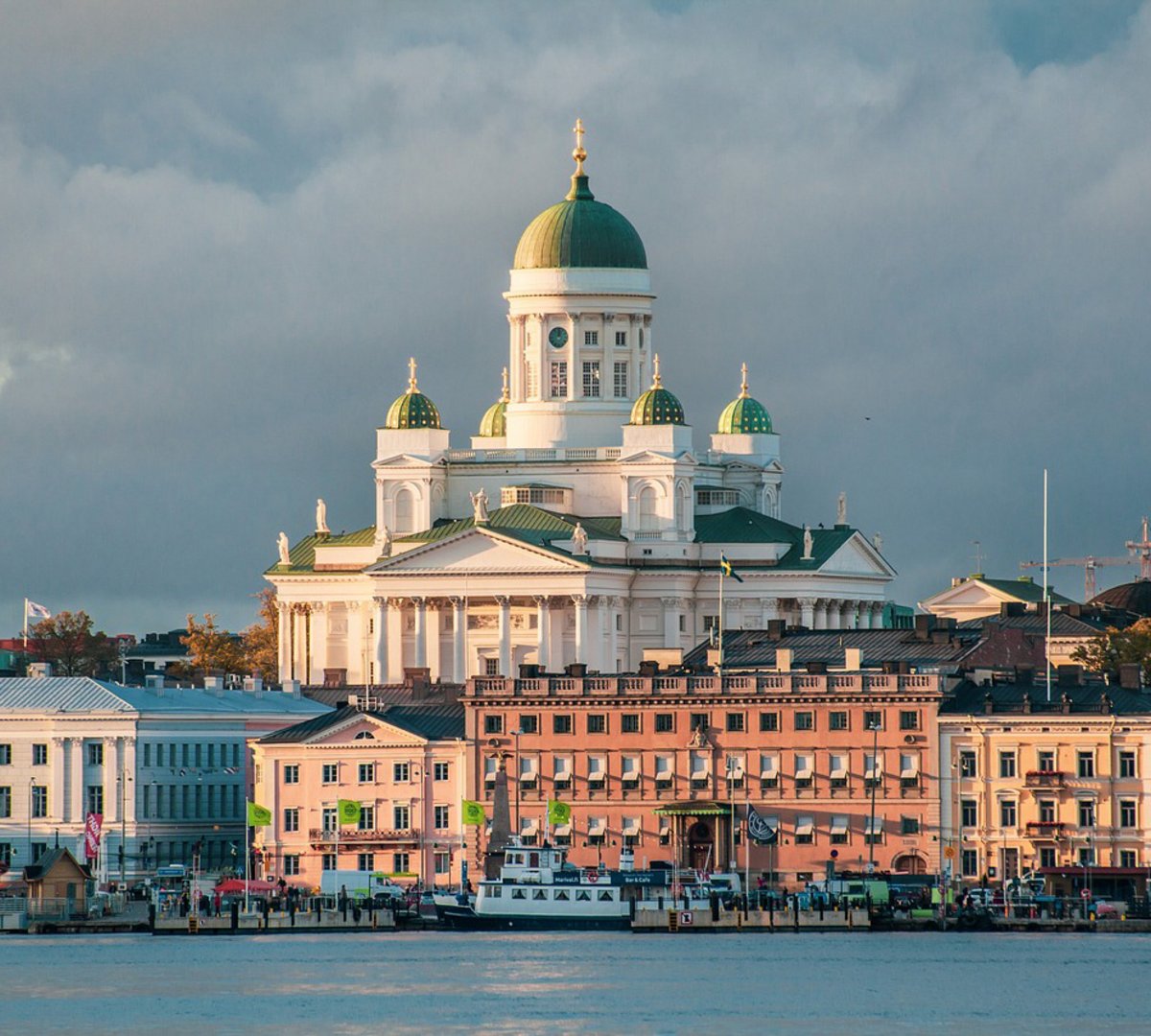 Blick auf die Kathedrale von Helsinki, Finnland