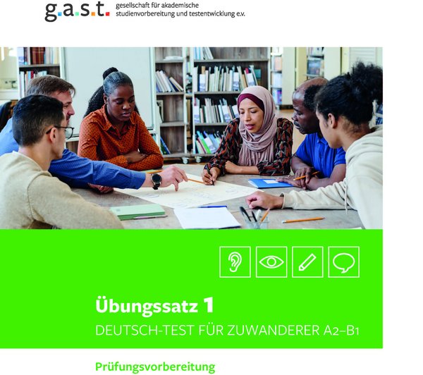 DTZ-Übungssatz 1 für Erwachsene | g.a.s.t. Titelblatt des DTZ-Übungssatz 1 für Erwachsene