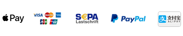 Logos der Zahlungsmöglichkeiten bei g.a.s.t. 